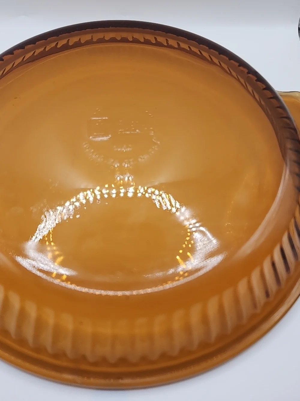 Anchor‎ Hocking Amber Glass pie dish 1460 9in